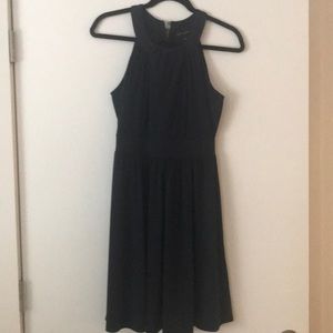 Navy halter dress